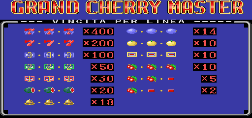 Grand Cherry Master (bootleg of Super Cherry Master) Title Screen